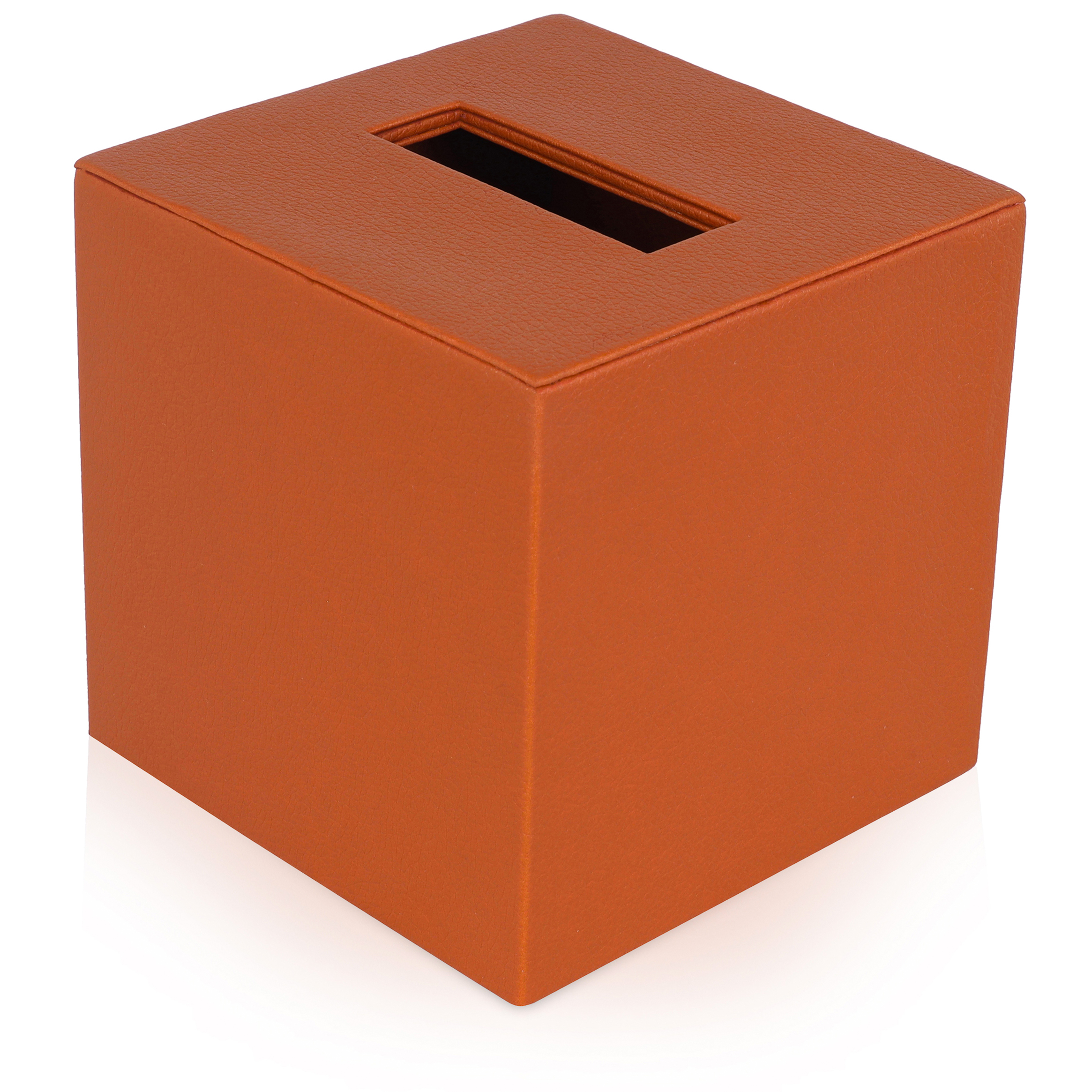 Leatherette Square Tissue Box