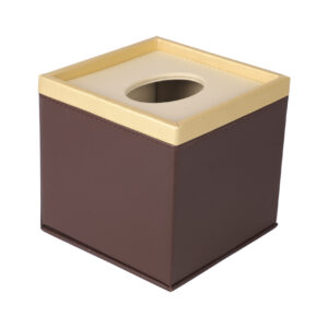 Leatherette Square Tissue Box: SP TB 75